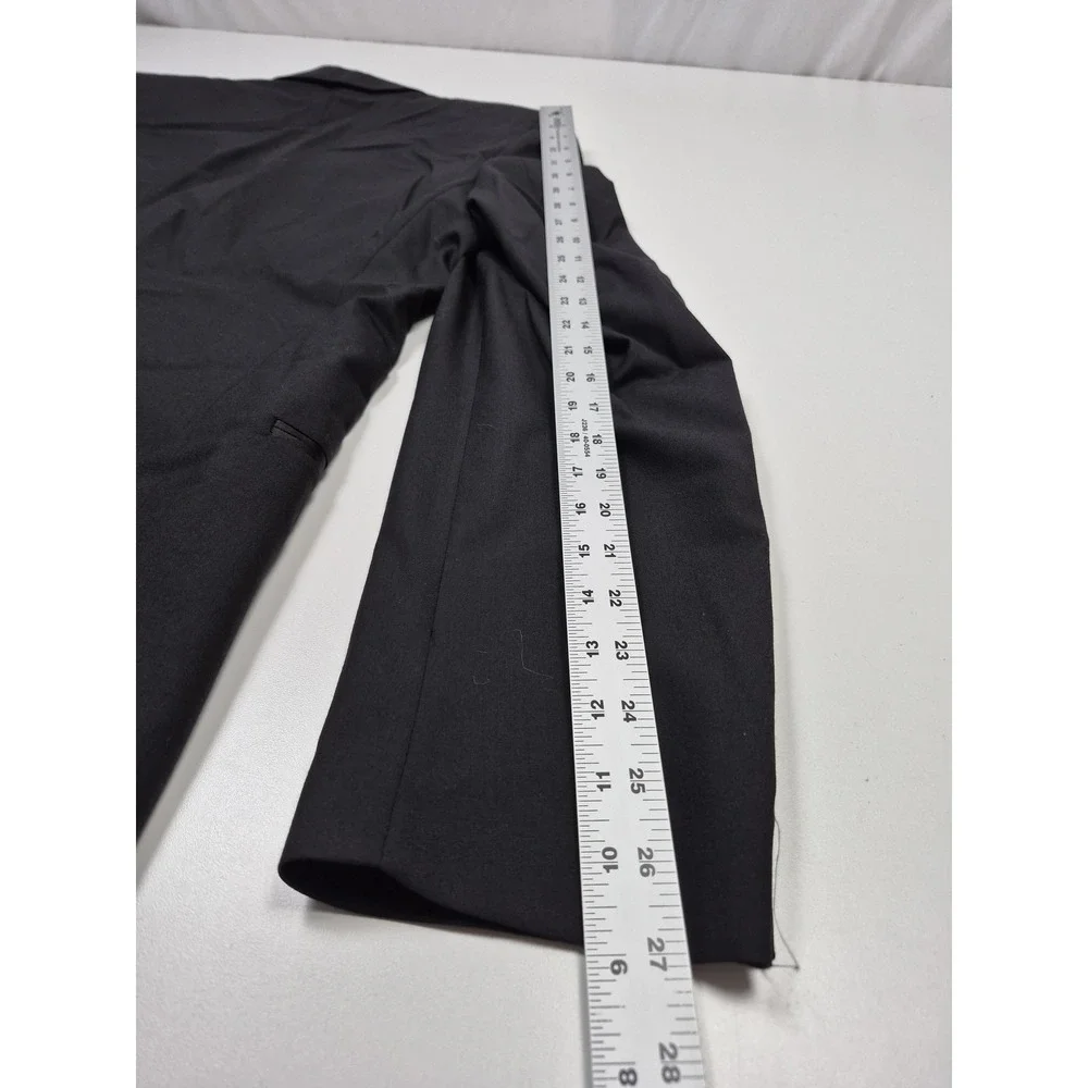 Geoffrey Beene Suit Jacket Mens 38 XLong Black Wool Super 100s Tuxedo NWT FLAW